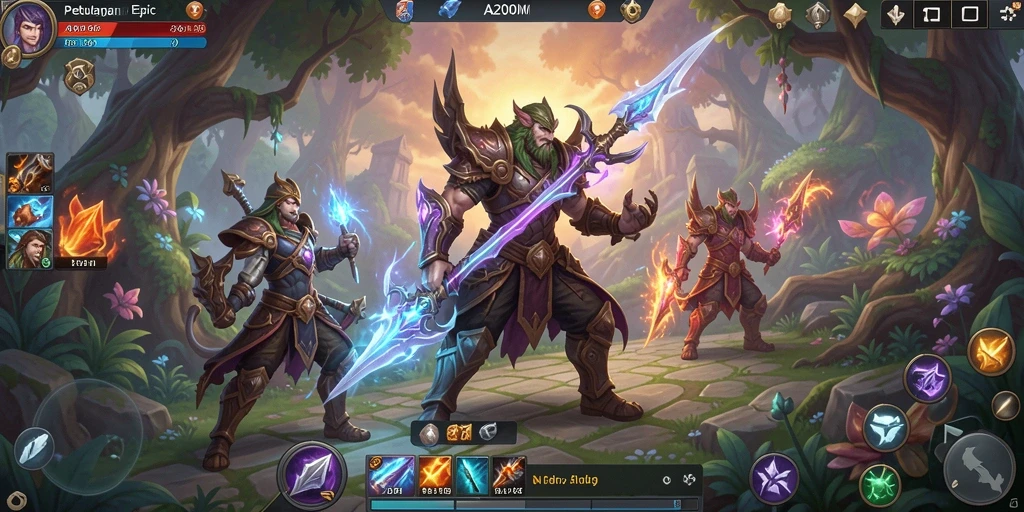 Gameplay intens A200M dengan pertarungan epik dan karakter menarik.