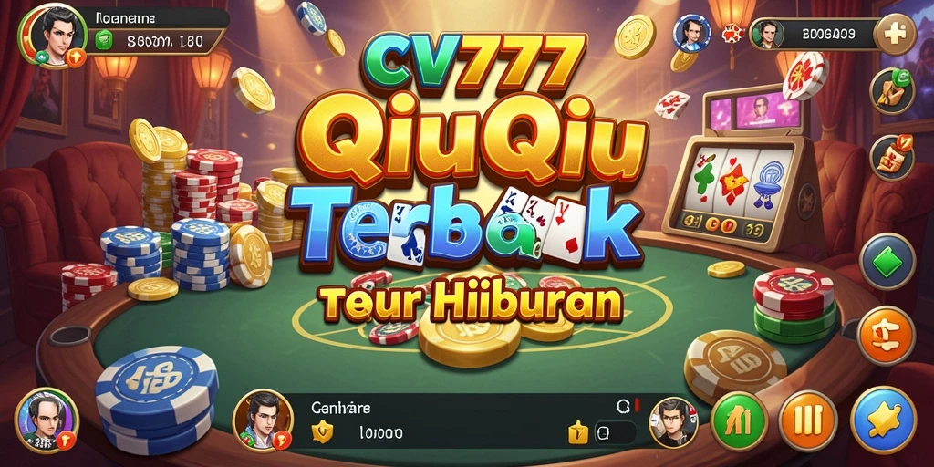 Tampilan gameplay seru dari CV777 dengan fitur QiuQiu yang menarik.