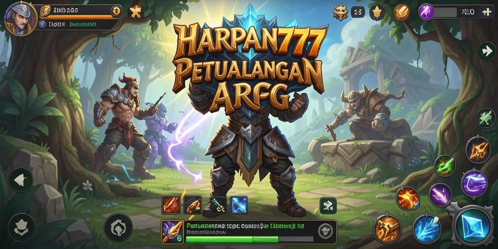 Tampilan gameplay memukau dalam petualangan ARPG HARAPAN777.