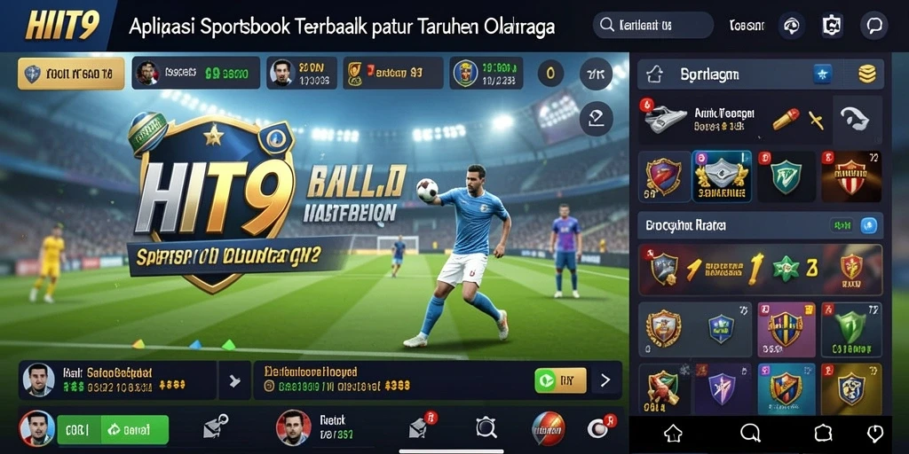Tampilan gameplay menarik dari aplikasi Sportsbook HIT9.