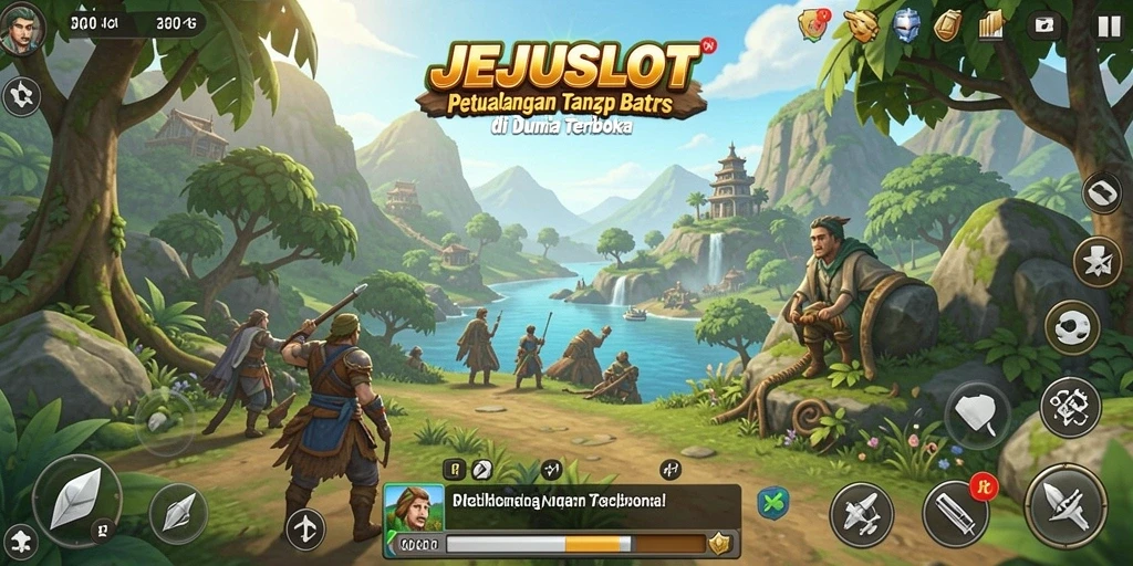 Tampilan menarik dari gameplay Open World JEJUSLOT.