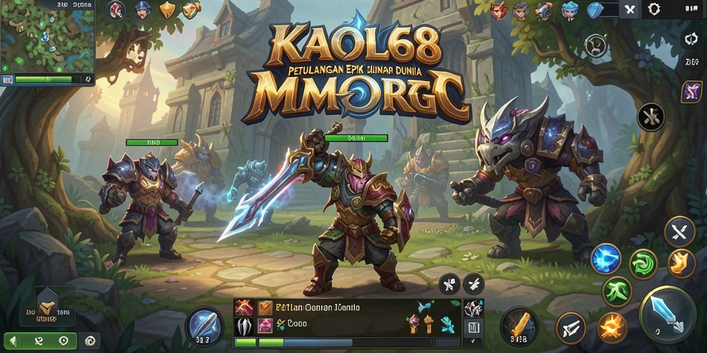 Tampilan gameplay KAOL68 dengan pertarungan menarik dan grafis menawan.
