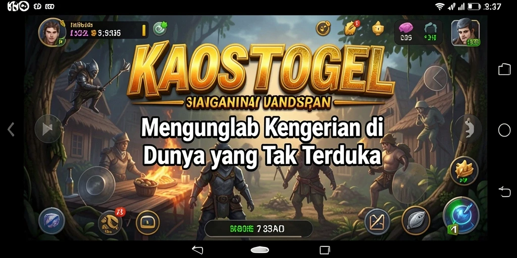 Screenshot menampilkan kengerian gameplay KAOSTOGEL yang mendebarkan.
