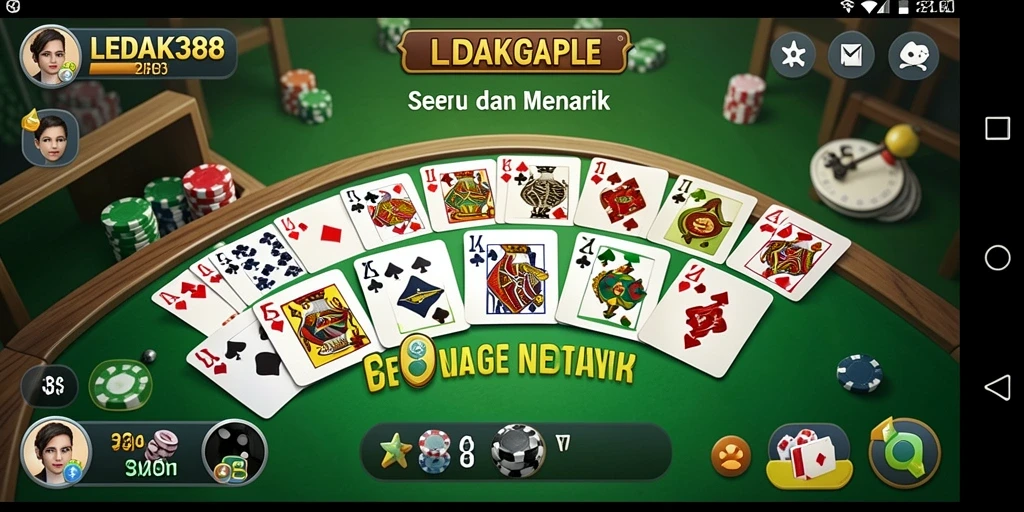 Screenshot utama dari gameplay Gaple yang seru di LEDAK388.