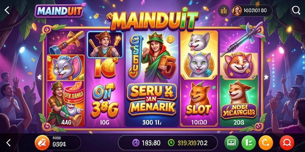 Screenshot gameplay MAINDUIT menampilkan suasana Slot yang mendebarkan.