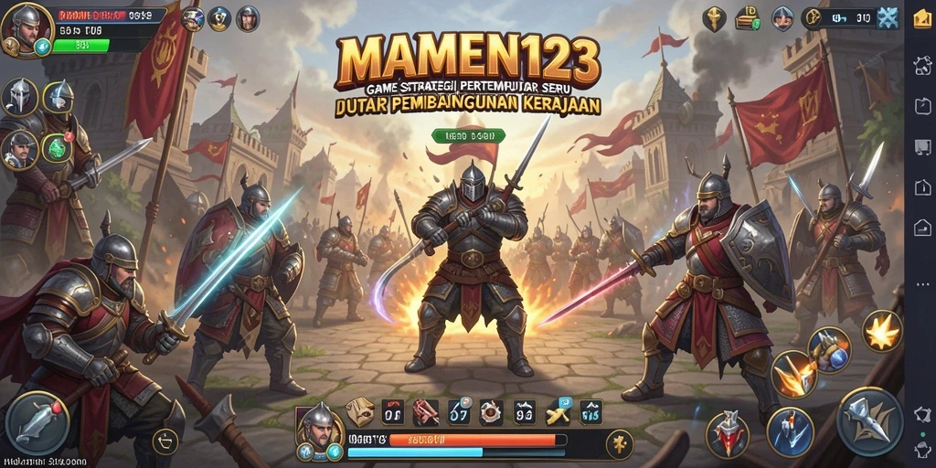 Tampilan gameplay MAMEN123 yang seru dan mendebarkan.