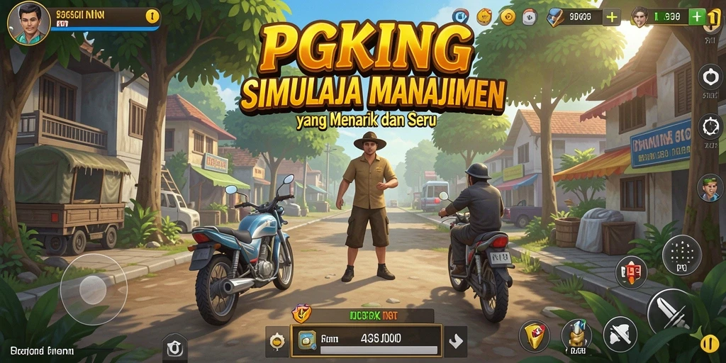 Gameplay menarik PGKING dengan elemen simulasi manajemen yang seru.