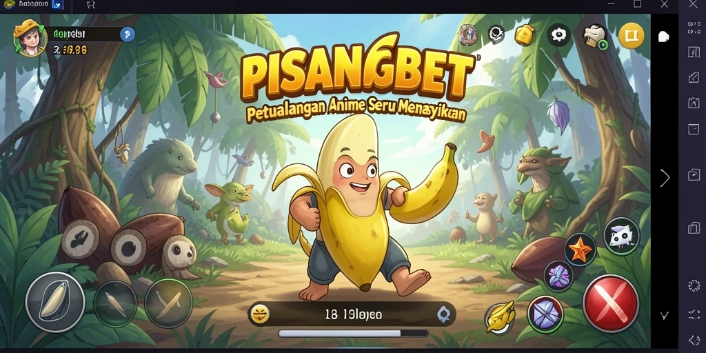 Screenshot utama PISANGBET menampilkan aksi seru dalam dunia anime.