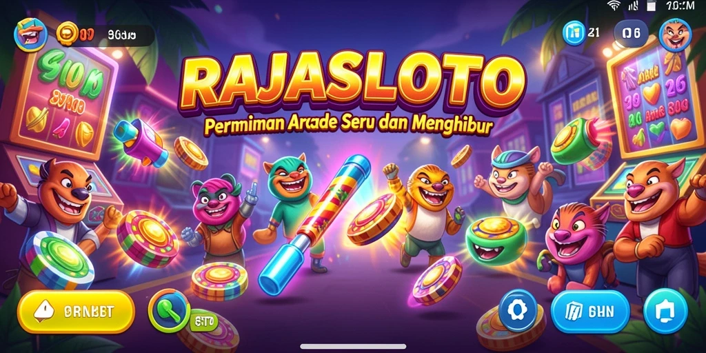 Tampilan gameplay menarik dari RAJASLOTO dengan beragam tantangan.