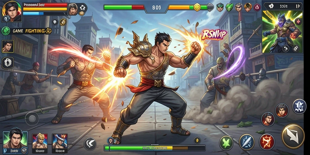 Gameplay menarik dari RSNVIP pada arena pertarungan.