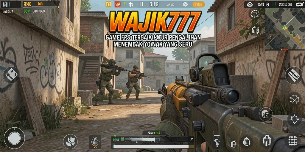 Tampilan gameplay menarik dari WAJIK777 saat aksi FPS mendebarkan.
