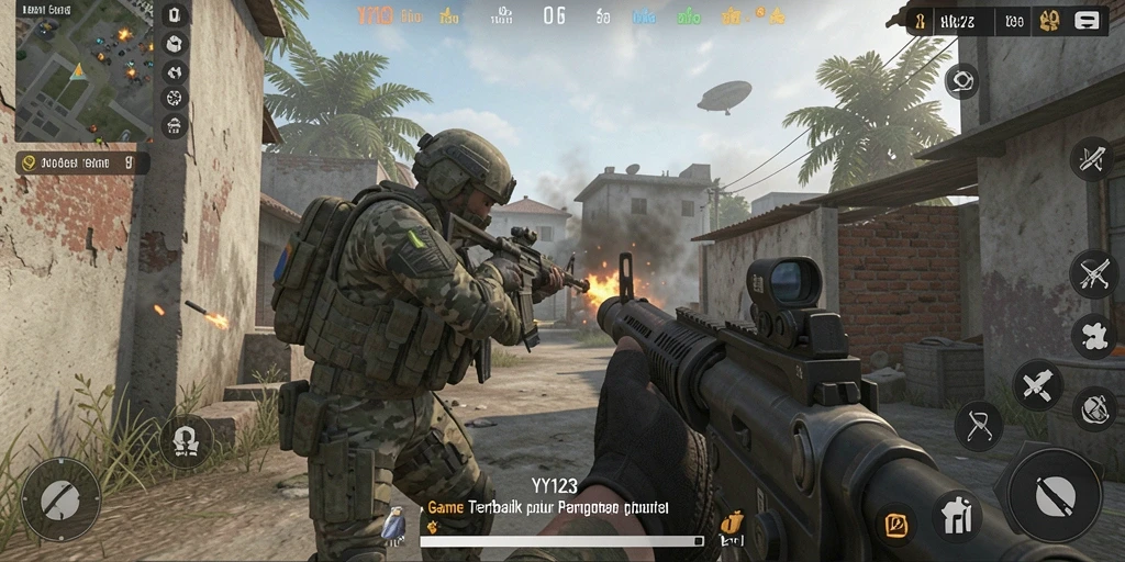 Tampilan gameplay YY123 yang intens dan menegangkan.